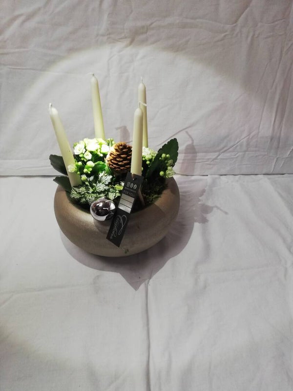 plantenschaal met plantenmix