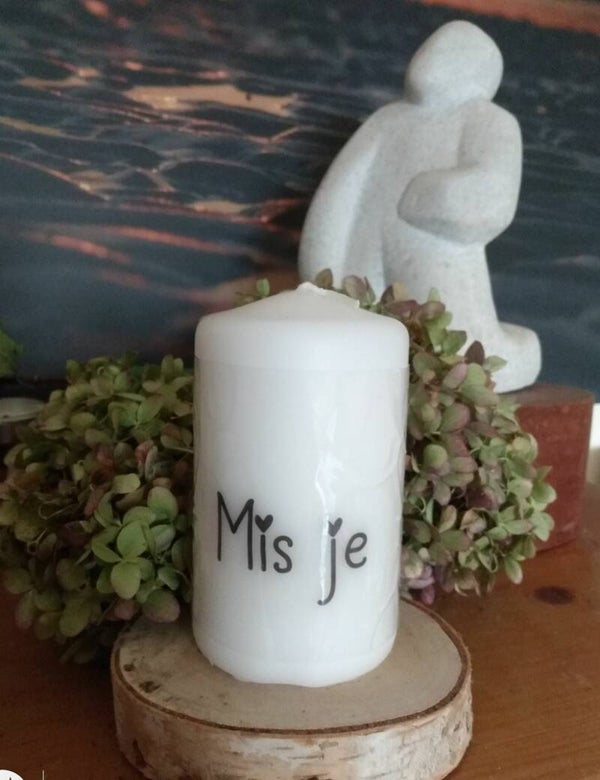 Kaars allerheiligen, ik mis je