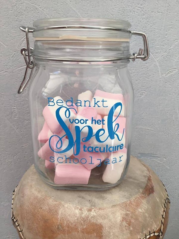 Snoepbokaal met spek