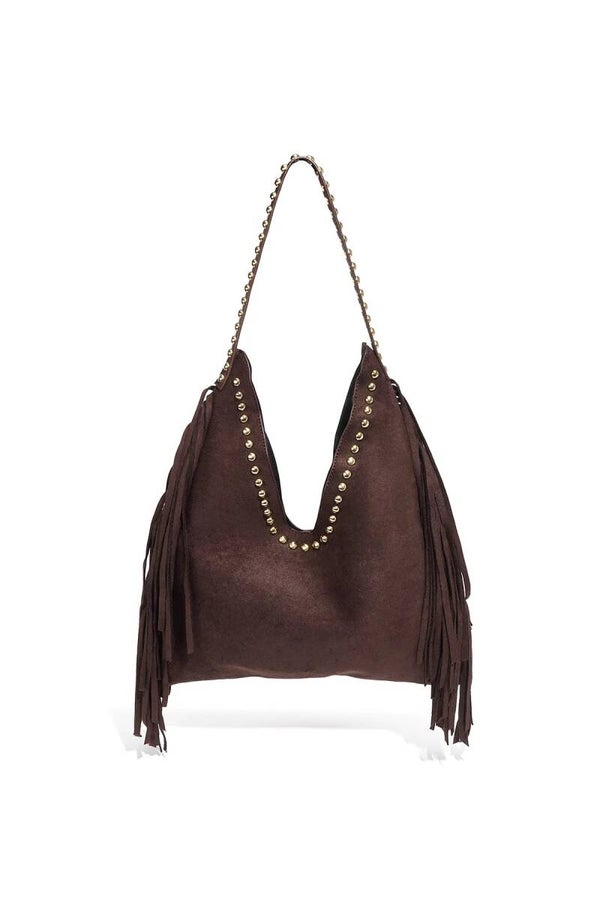 Franje en studs tas
