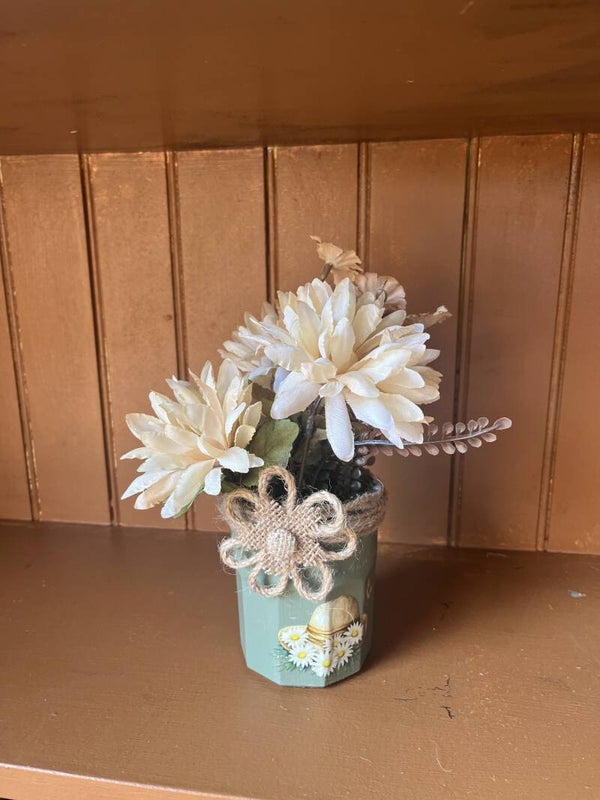 Country Daisy Jar