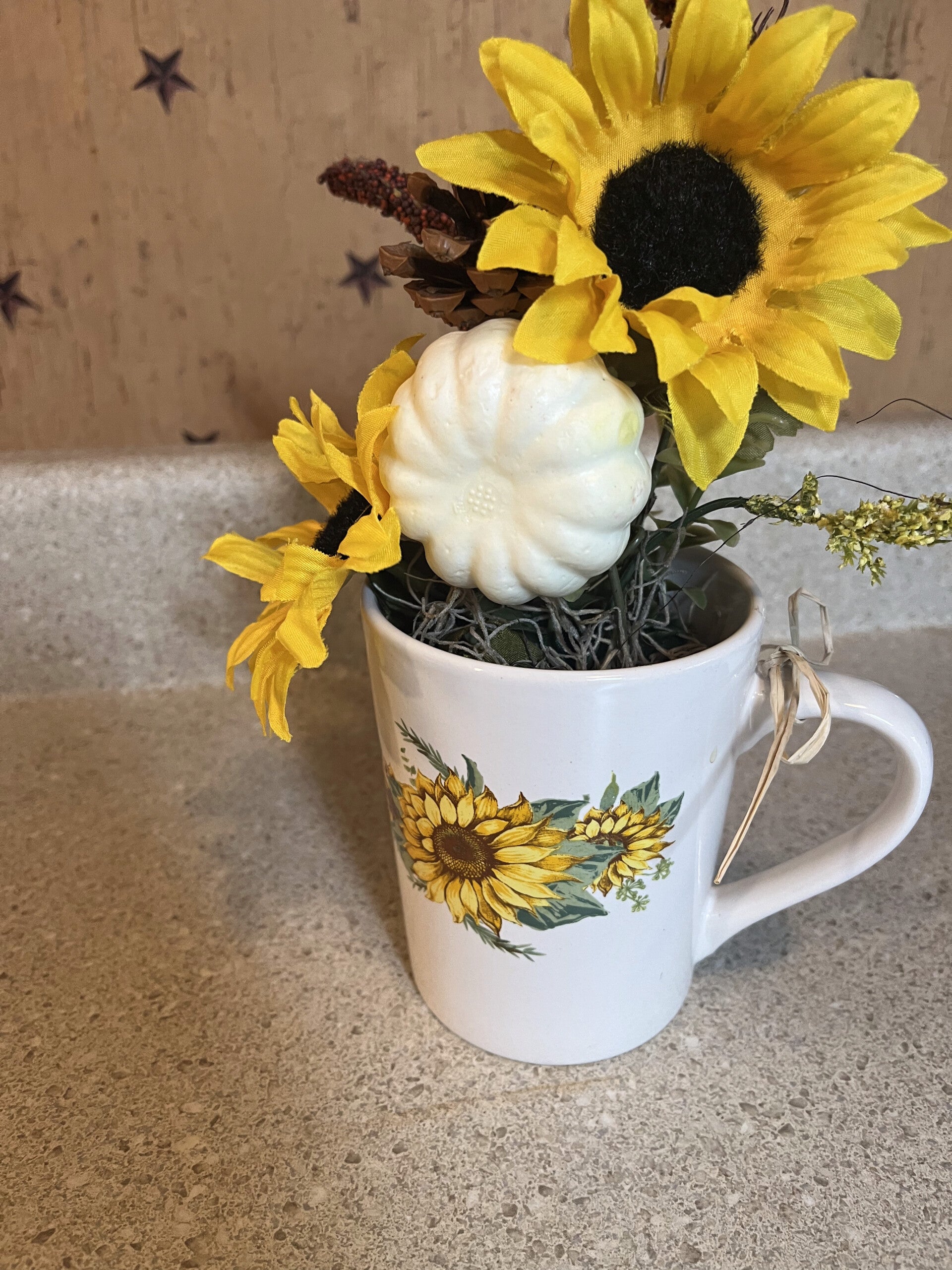 Sunflower Pumpkin Mug