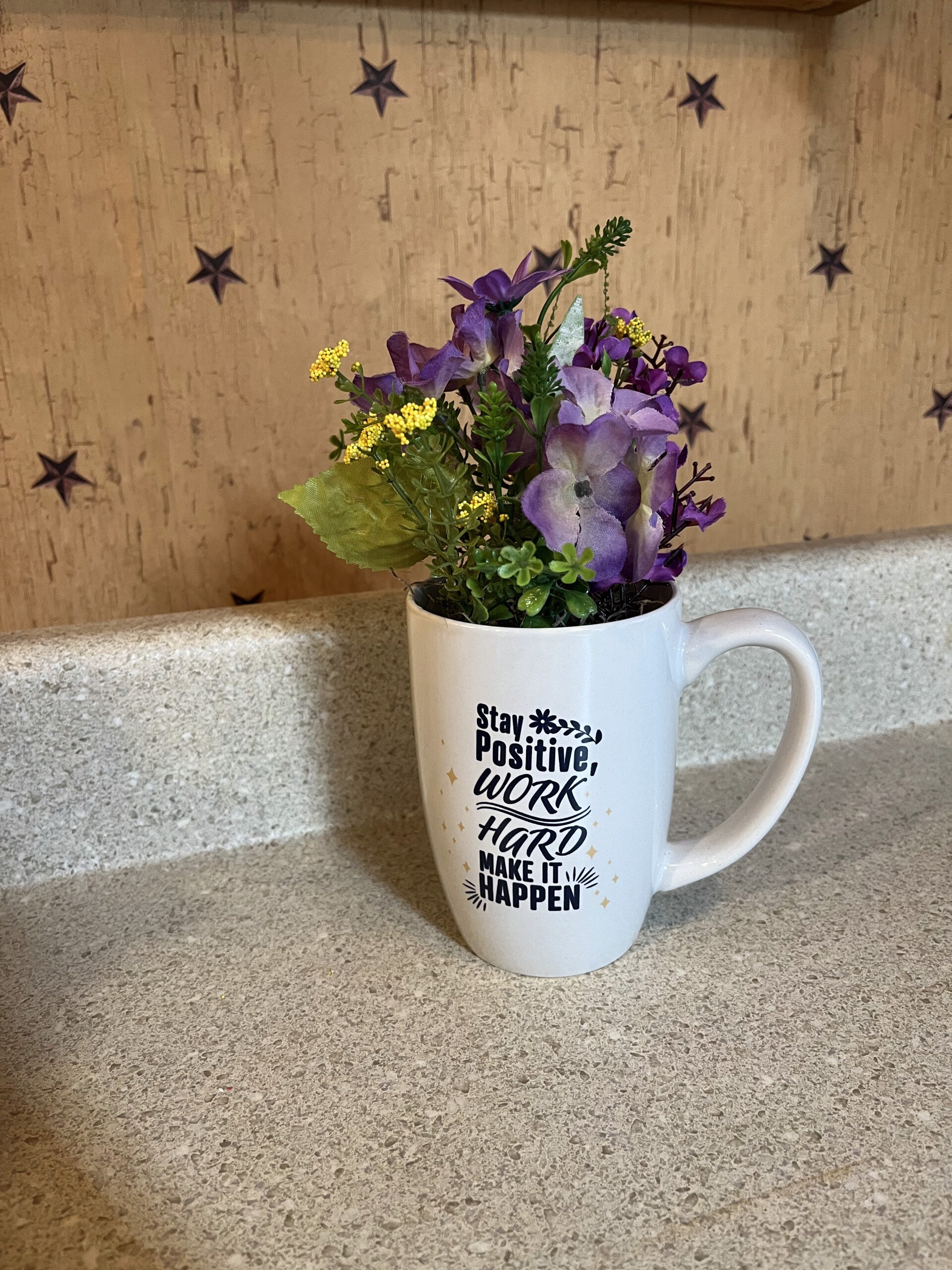 Positive Vibes Floral Mug