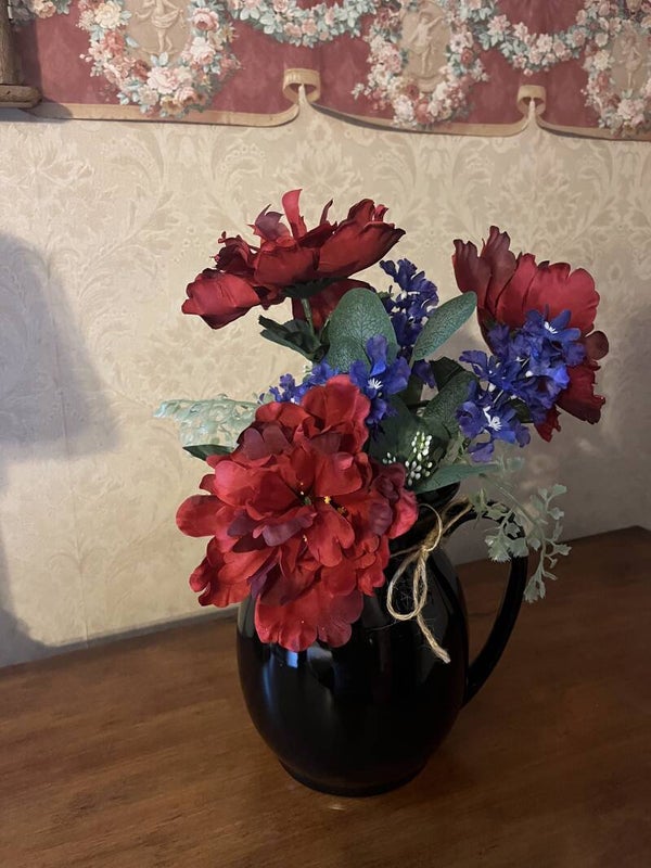 Crimson Garden Pitcher
