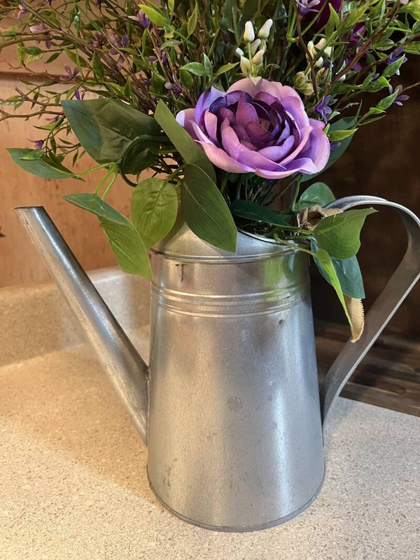 Purple Meadow Watering Can