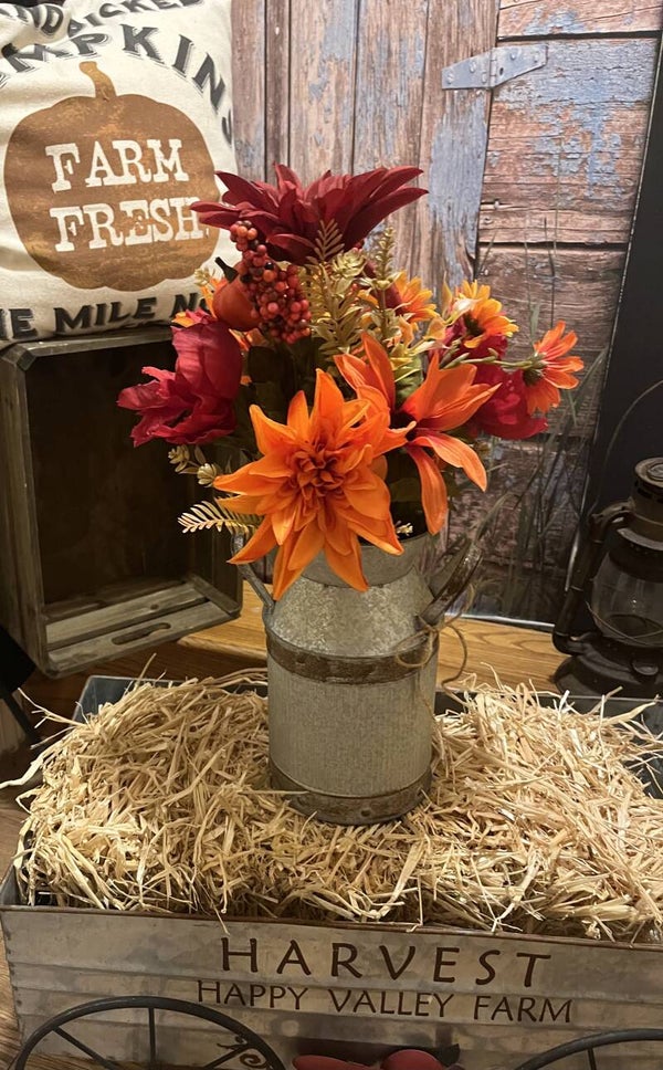 Autumn Milk Can