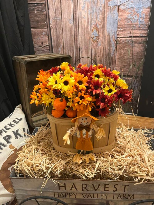 Basketville Harvest Mum Basket