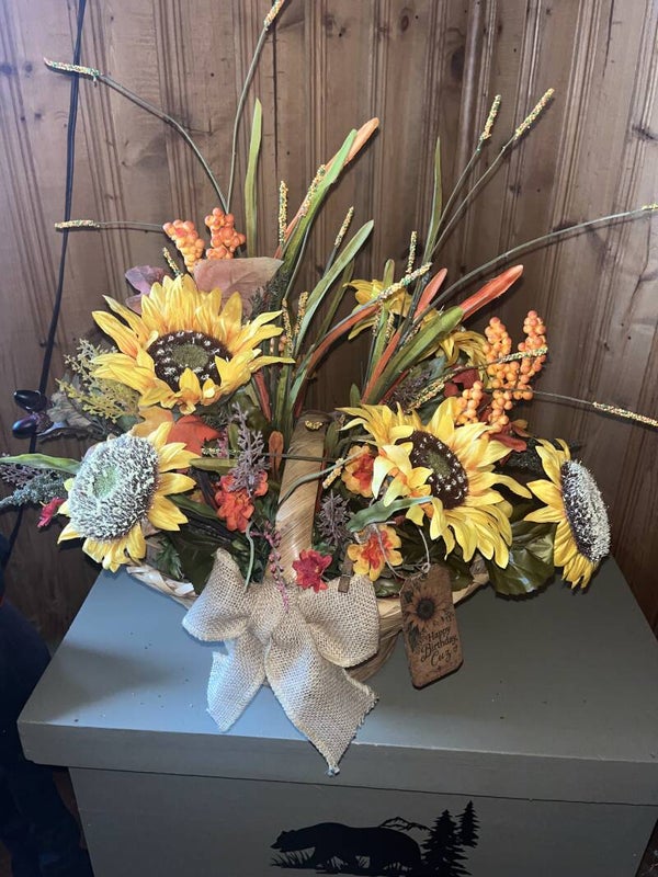 Harvest Sunflower Basket