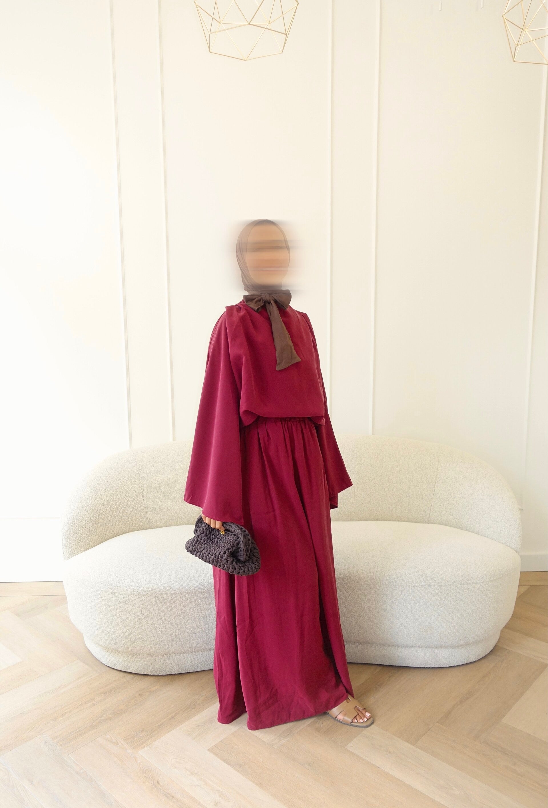 Yasmina  Co-ord Sets Bordeaux