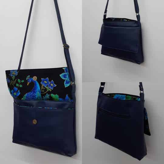 Crossbody donkerblauw
