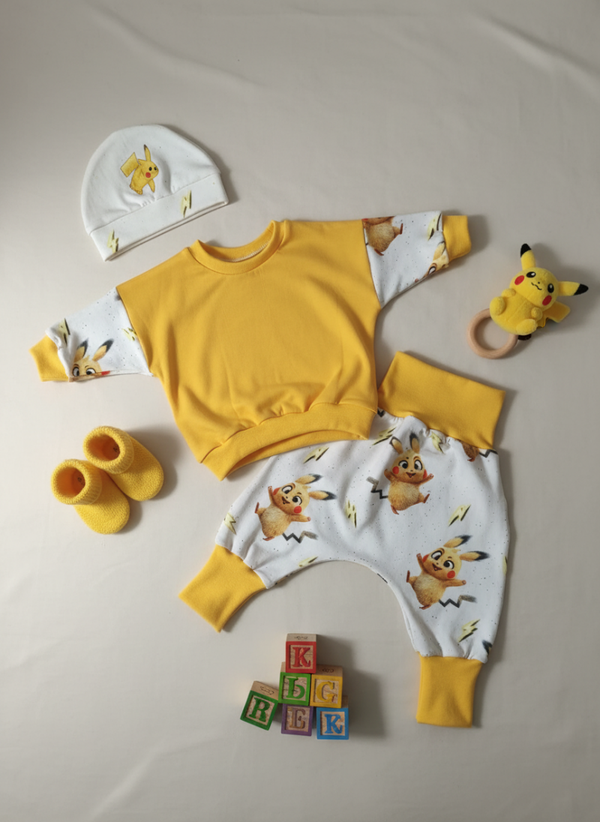 Sets Hose & Pulli aus Jersey / French Terry - Größe 62 - 68