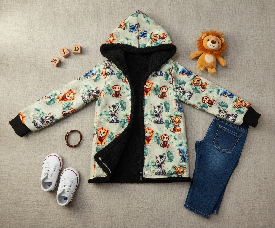 Softshelljacke Gr. 116 – mit kuscheligem Teddyfutter