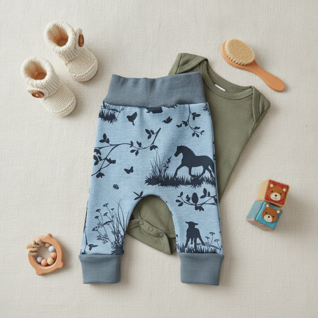 Baby-Hose aus Alpenfleece Winterhose - Größe 56