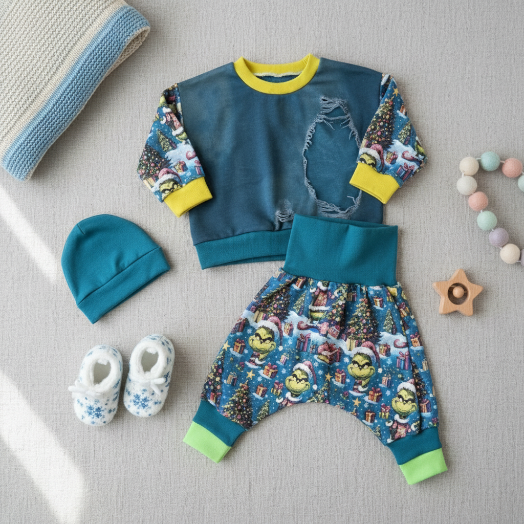 Sets Hose & Pulli aus Jersey / French Terry - Größe 56