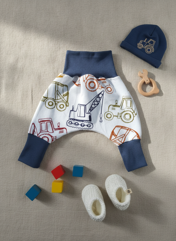 Pumphosen aus Jersey / French Terry - Größe 56 - 62