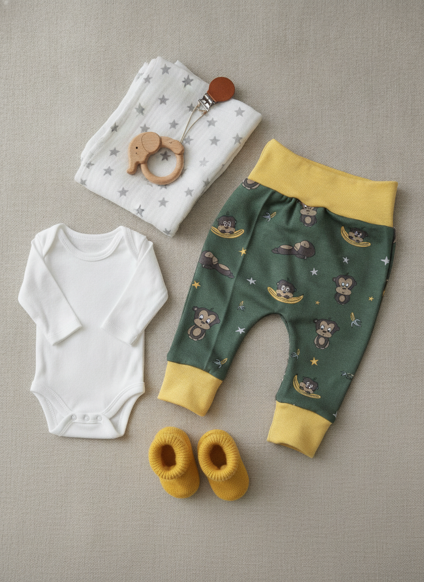 Baby-Hosen aus Jersey / French Terry – Größe 50–56
