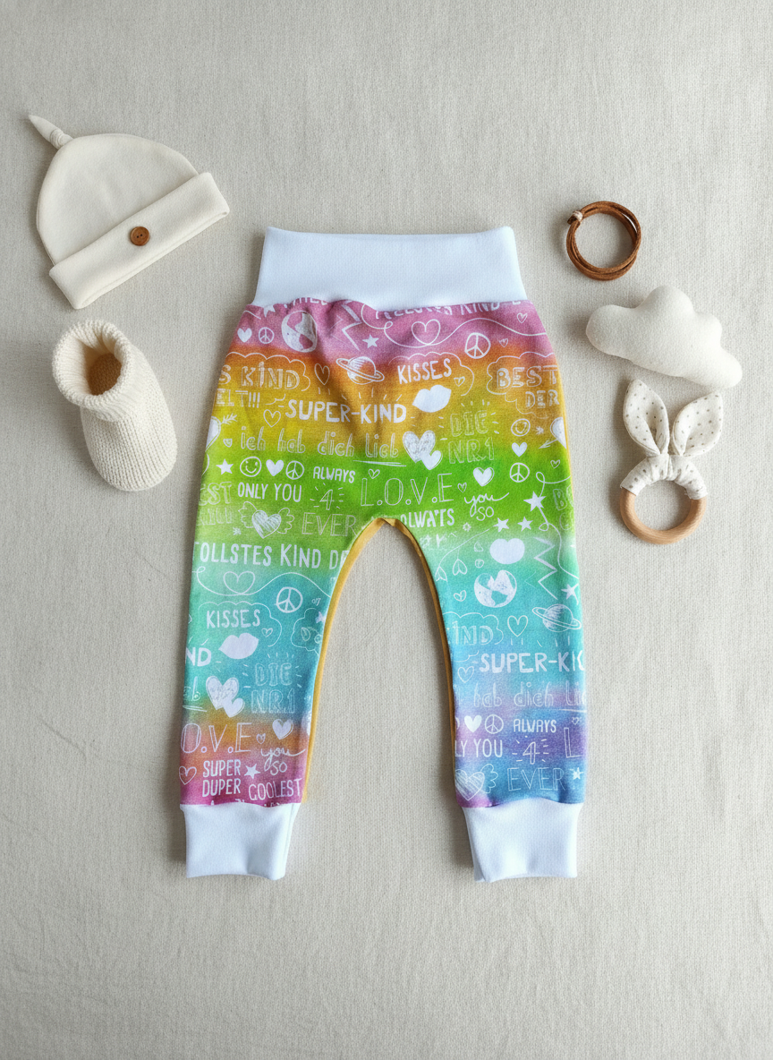 Baby-Hosen aus Jersey / French Terry – Größe 74-80
