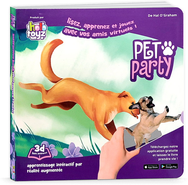 Livre Interactif HoloToyz — Pet Party · Réalité Augmentée 3D