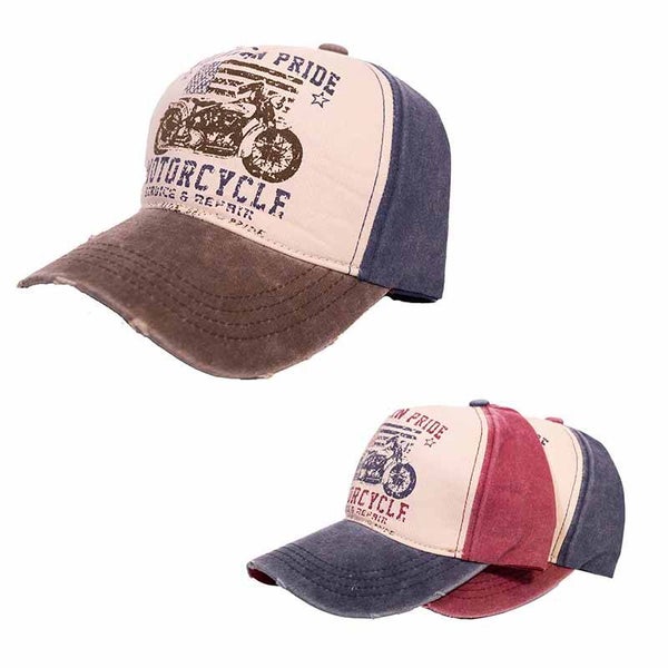 Casquette Cap Fashion Motorcycle Service & Repair Assortiment 3 Couleurs
