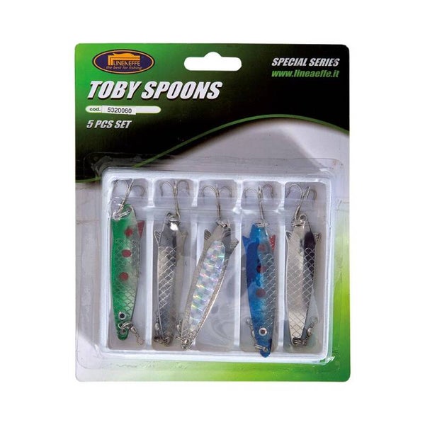 Cuillères Ondulantes Lineaeffe Toby Spoons Spécial Séries — Set 5 pièces · 7g