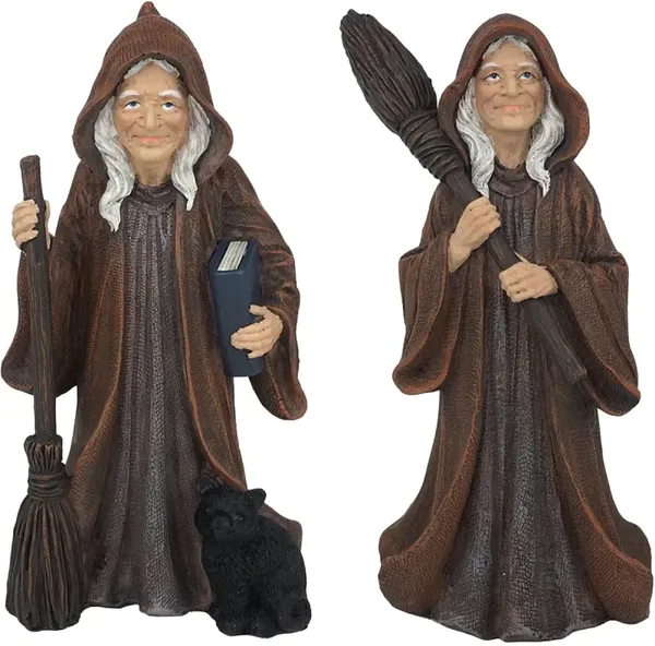 Statuette Sorcière – Figurine Décorative en Résine – 20 cm