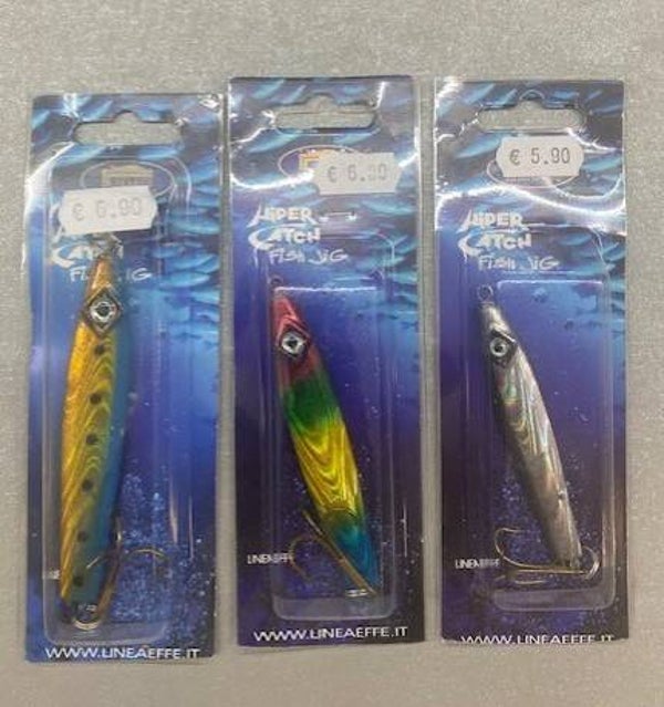 🔥 Lot Déstockage - 3 Jigs Hiper Catch Lineaeffe — Coloris Assortis (40g/60g/80g)