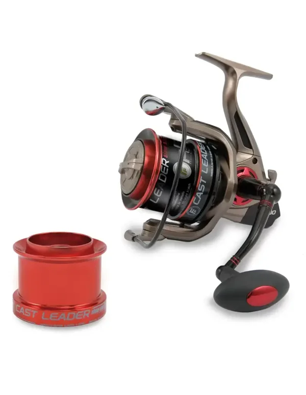 Moulinet Fishing Ferrari Cast Leader SW6000 — 6+1 Roulements · 2ème Bobine Alu Incluse
