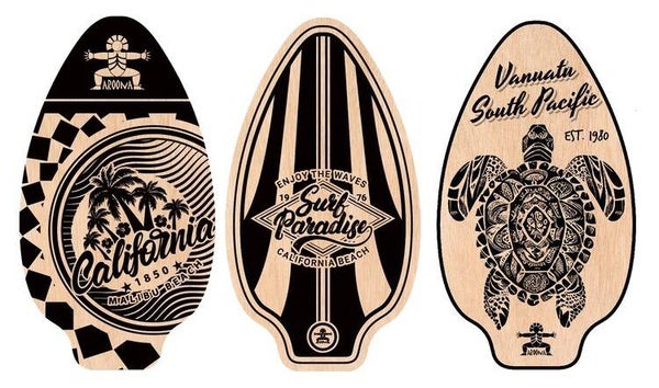 Skimboard California Surf – Bois Époxy Vintage 90 x 50 cm