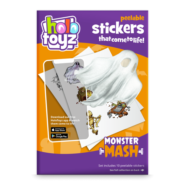 Stickers HoloToyz — Collection Monster Mash · 10 stickers détachables