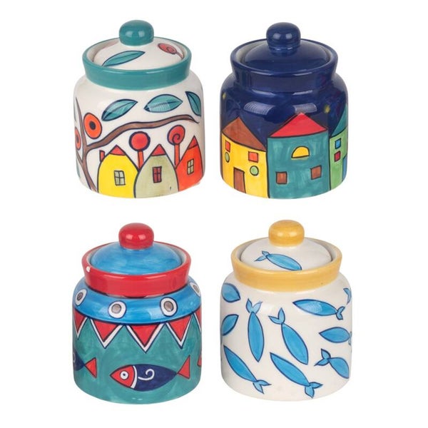 Sucrier en Dolomite Collection Maison et Mer 4 designs 10 cm