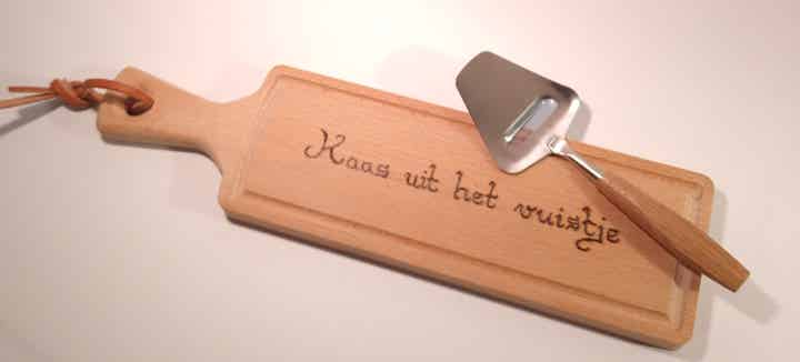 Kaasplankje met schaafje