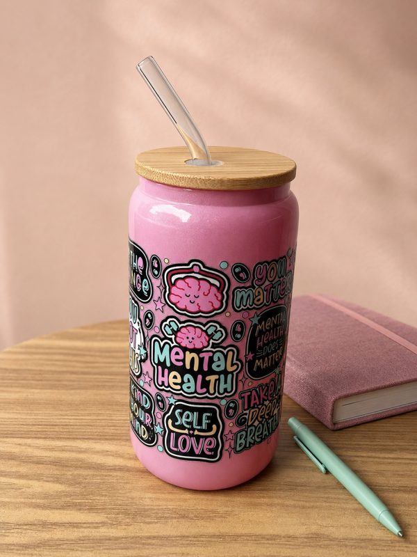Roze drinkbeker self love