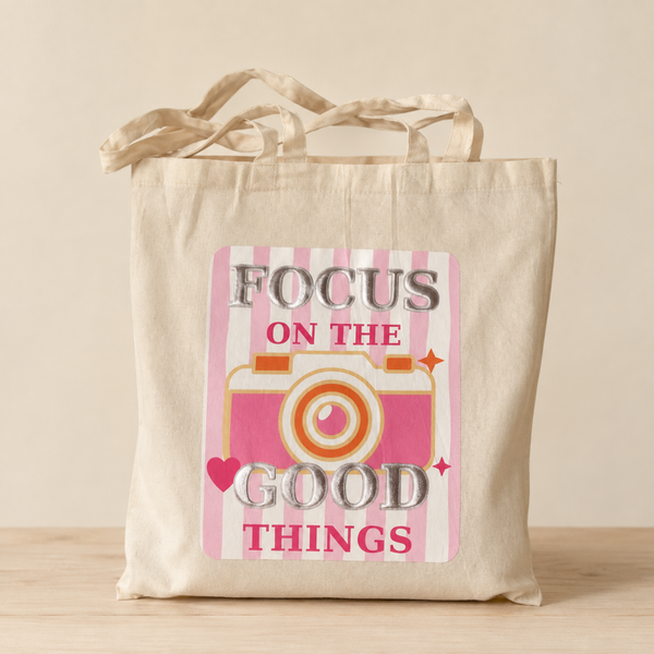 Totebag 'Focus on the good things'