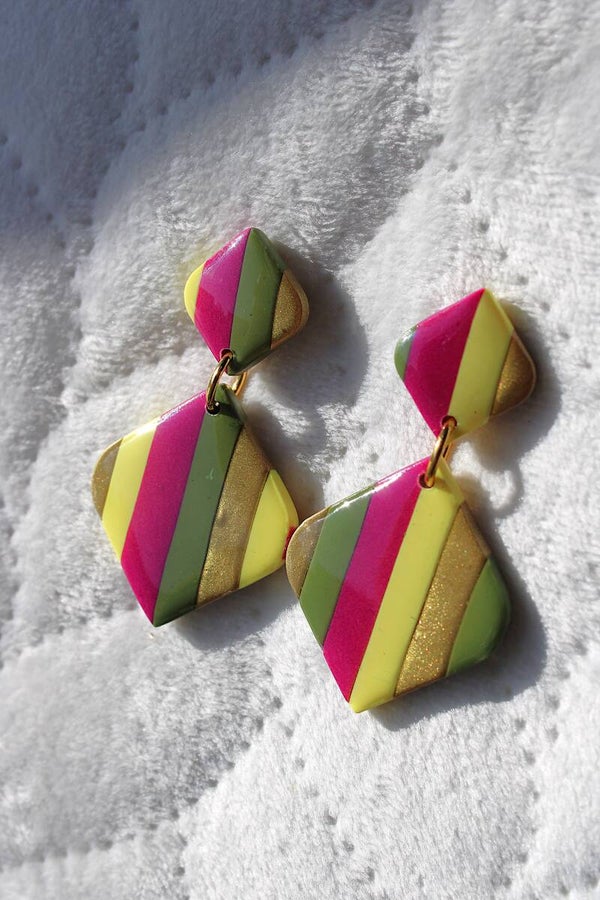 De vierkante bungels met 4 kleuren