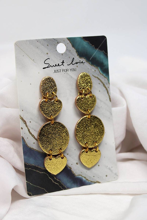 Lange hart bungel goud