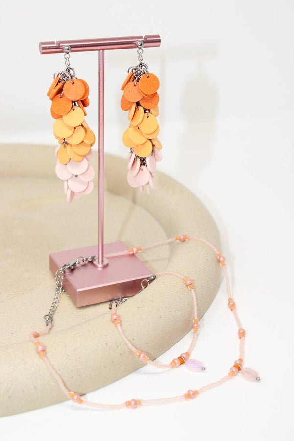 Set oranje/roze