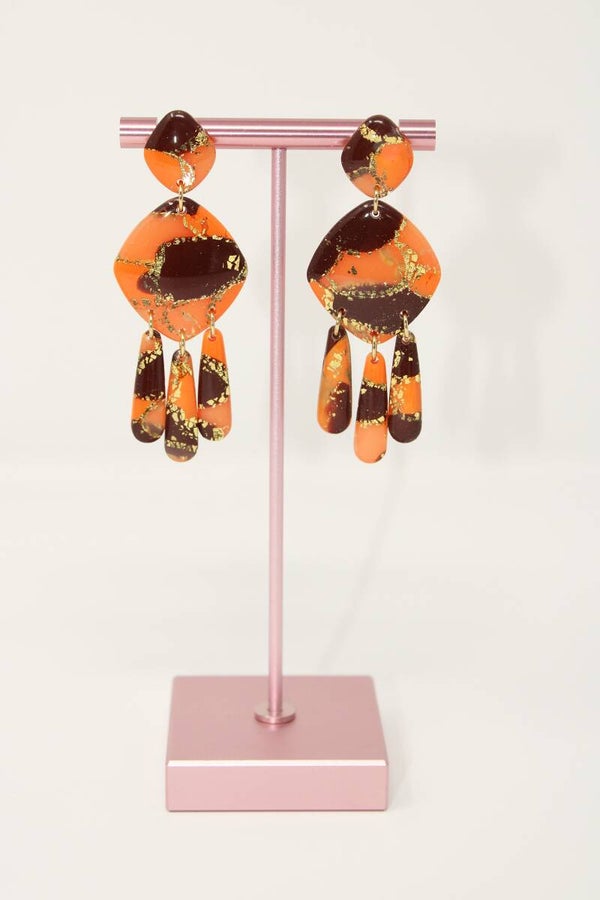 Hangers Orange/goud