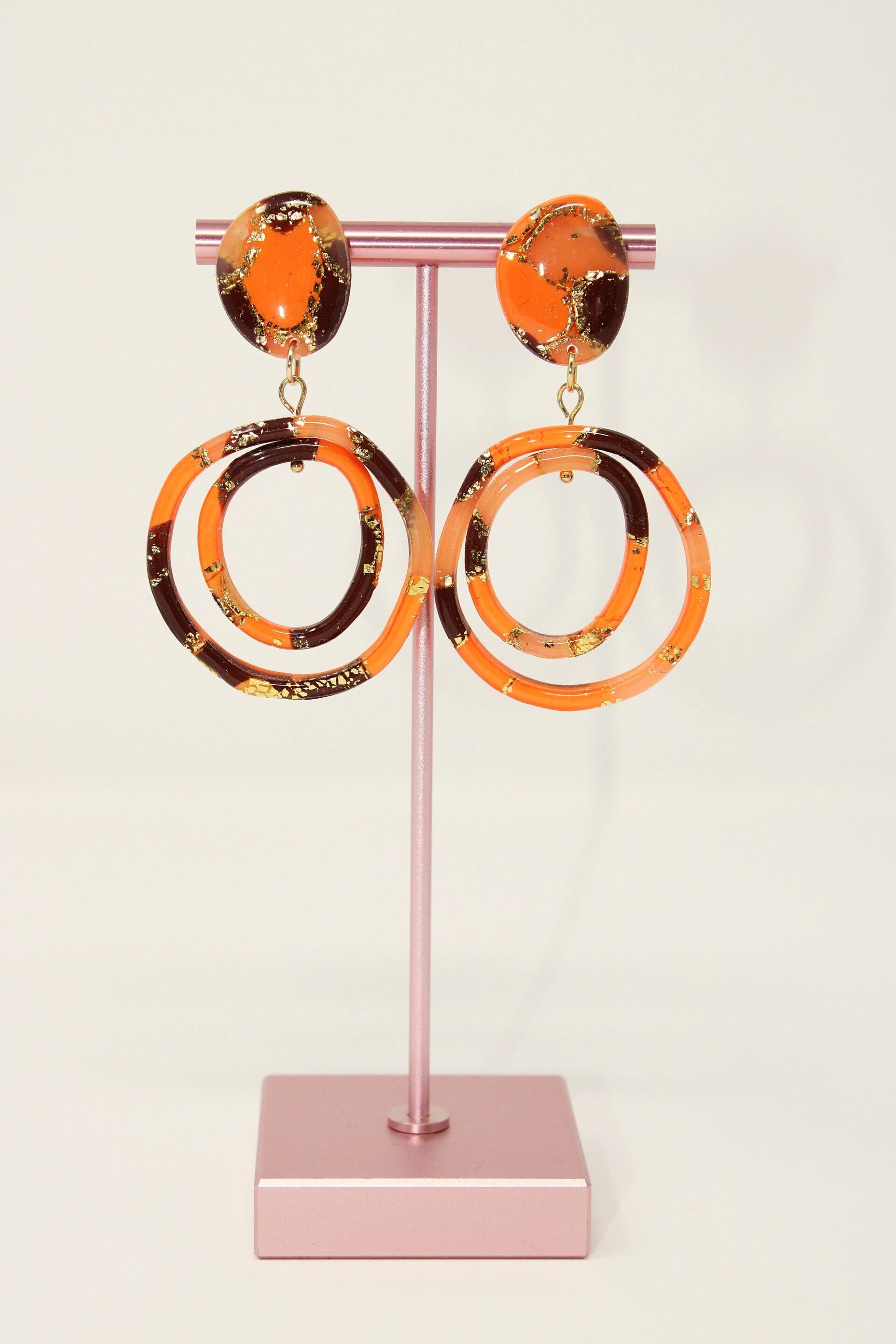 Draai hangers Orange/goud