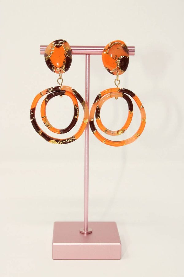 Draai hangers Orange/goud