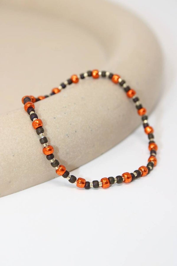 Armband Oranje/bruin/goud