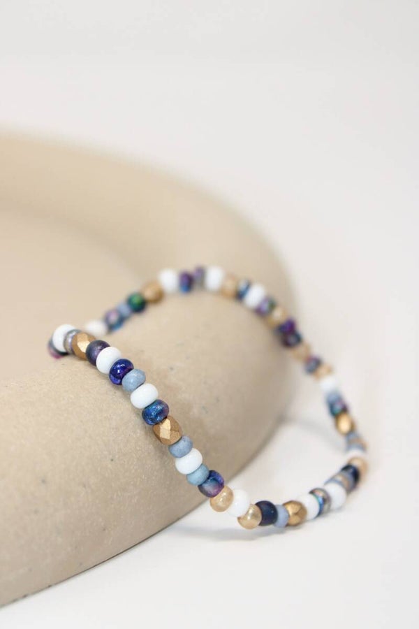 Armband mix blauw