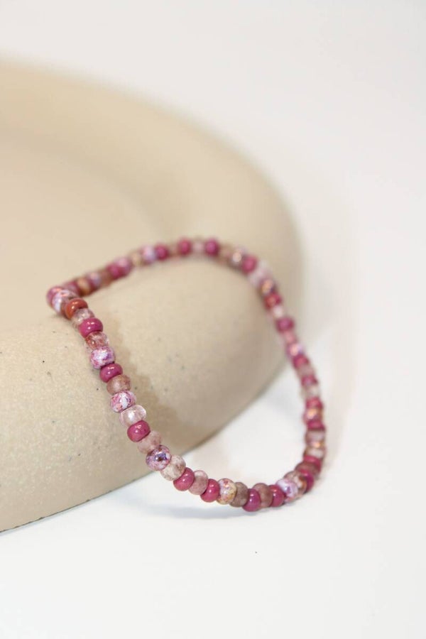 Armband paars doorschijnend