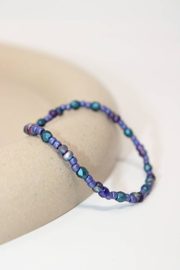 Armband blauw/paars