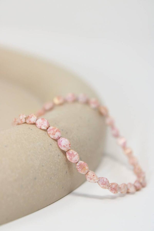 Armband zalm roze