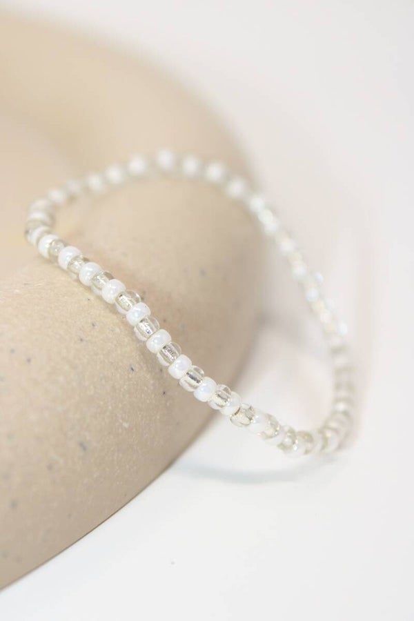Armband wit/doorschijnend