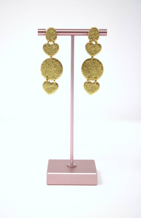 Oorbellen hangers goud
