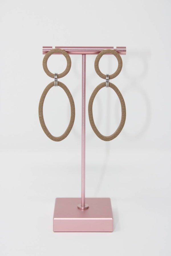 Oorbellen hangers bruin
