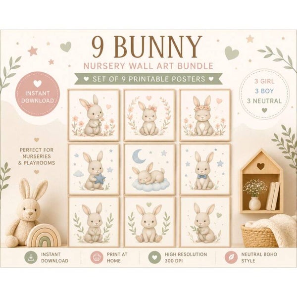 🐰 Bunny Nursery Collection