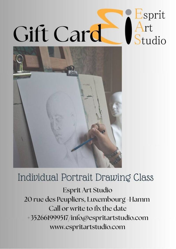 GIFT CARD FOR Portrait Drawing Class