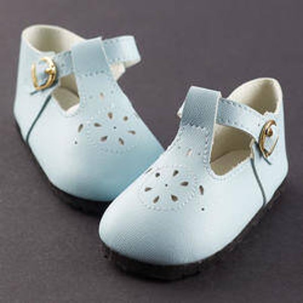 Babies bleues ajourées 98mm